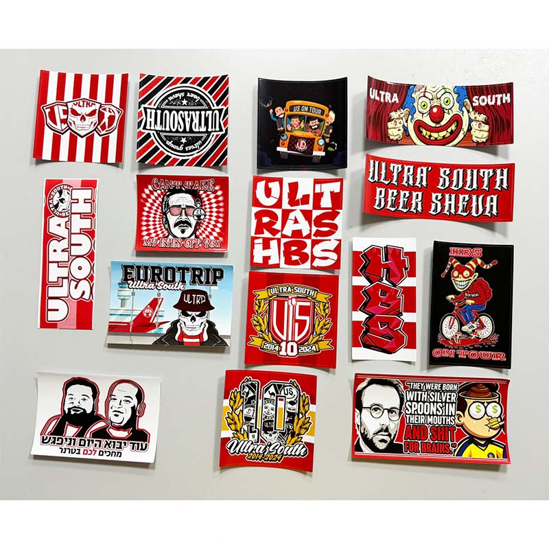 Car Accessories Window - สติกเกอร์ HBS 15 แบบของทีม Hapoel Beer