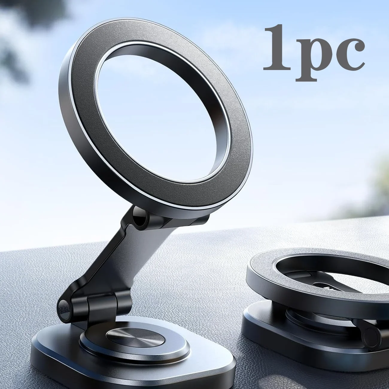 Car Phone Holder Magnetic - ที่ยึดโทรศัพท์ในรถยนต์ MagSafe ทำจากอะลูมิเนียมอัลลอยด์ทั้งหมด – หมุนได้ 360