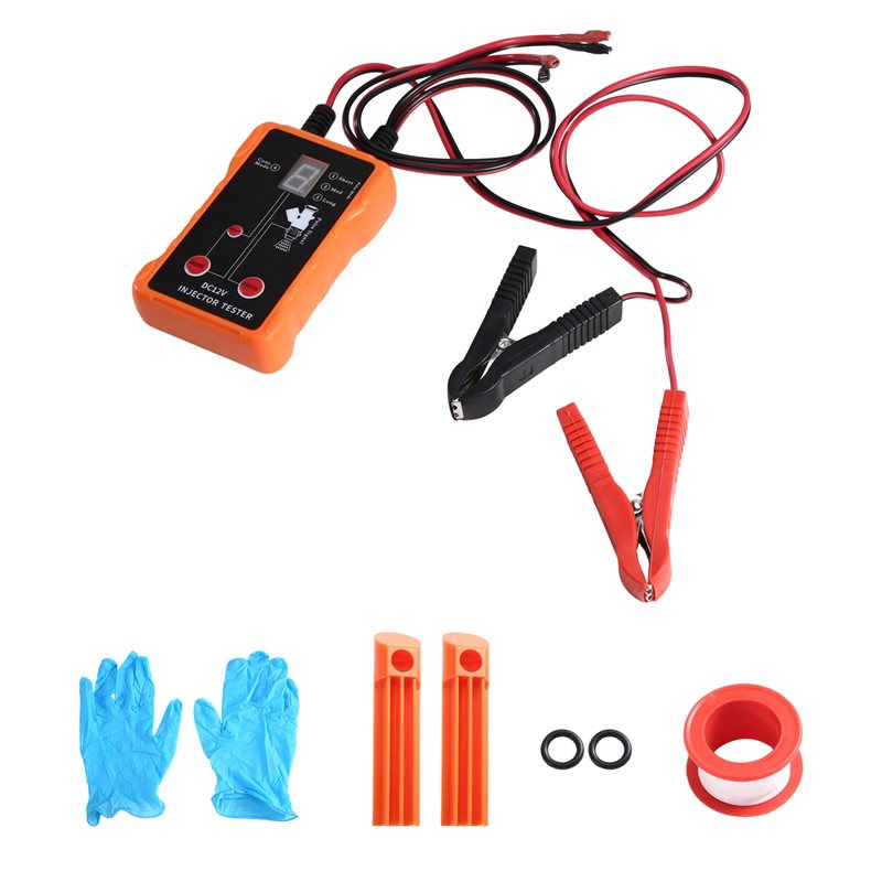 Fuel Injector Cleaner - เครื่องมือทำความสะอาดหัวฉีดน้ำมันเชื้อเพลิงแบบ DIY สำหรับหัวฉีด 2 หัว, ชุดเครื่องมือทดสอบและทำความสะอาดหัวฉีดน้ำมันเชื้อเพลิงแบบสากล,