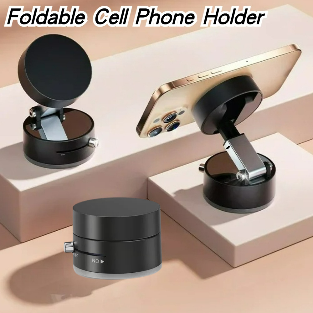 Car Phone Holder Magnetic - ที่วางสูญญากาศแม่เหล็กประสิทธิภาพสูงขาตั้งโทรศัพท์สากลแบบพับได้สําหรับรถเดสก์ท็อปห้องน้ําอุปกรณ์กีฬากลางแจ้ง