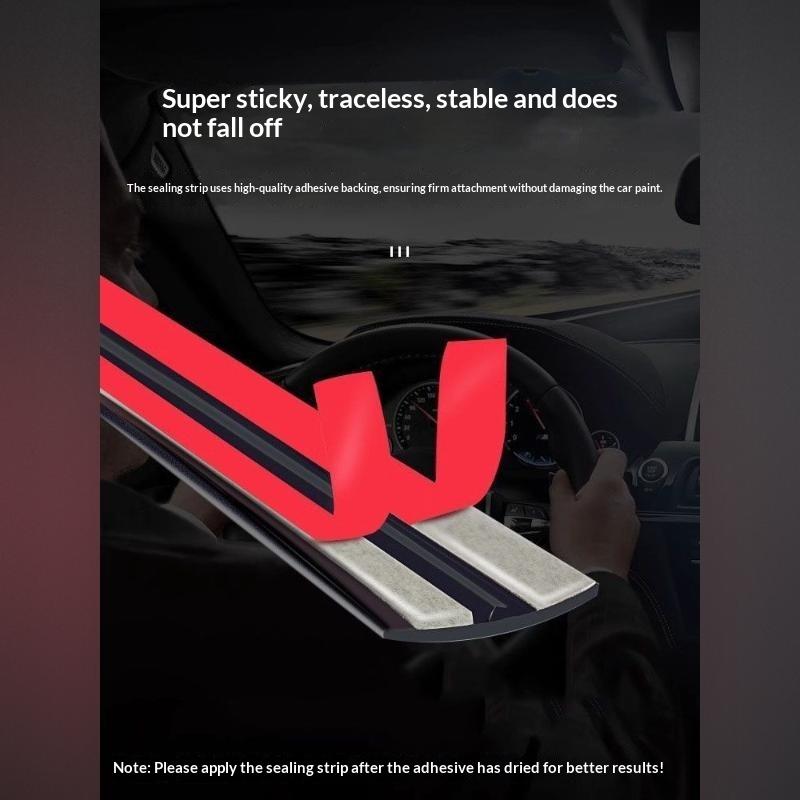 Car Accessories Window - ยางขอบกระจกกันลมสำหรับรถยนต์ แถบซีลกันน้ำสำหรับหลังคา หน้าต่าง กระจกหน้ารถ อุปกรณ์เสริมกันเสียงและกันน้ำ