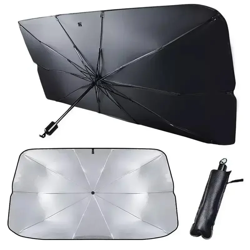 Car Accessories Window - ม่านบังแดดรถยนต์ ผ้าคลุมกระจกหน้ารถ อุปกรณ์ป้องกันแสงแดดสำหรับกระจกหน้ารถ อุปกรณ์ป้องกันภายในรถยนต์