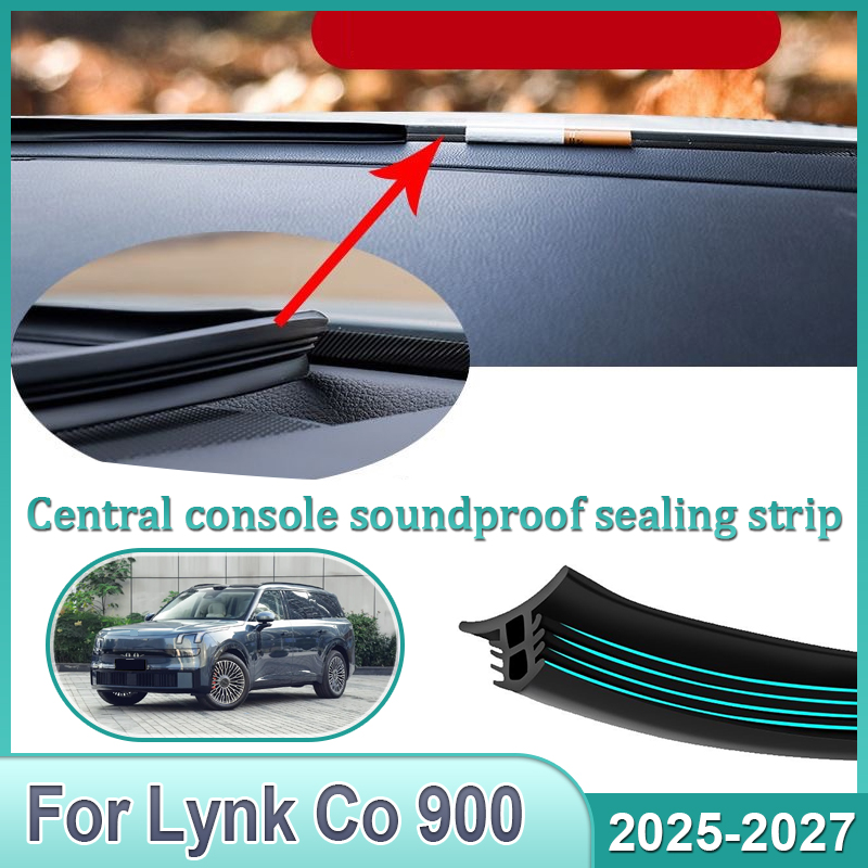 Car Accessories Window - แถบยางปิดช่องว่างคอนโซลกลางรถยนต์ สำหรับ Lynk Co 900 ปี