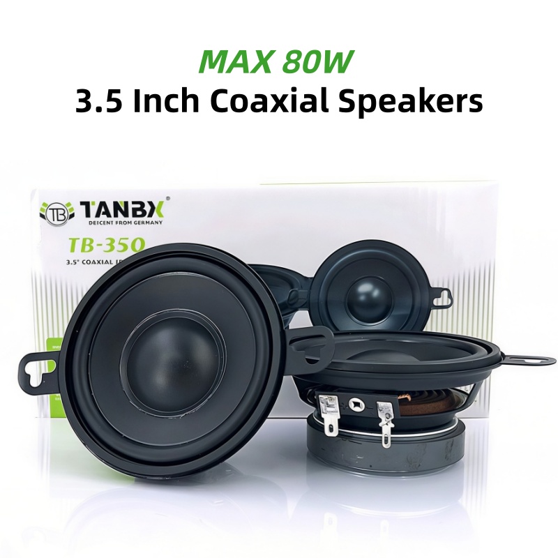 Car Accessories Sound System - ลำโพงรถยนต์ 1 คู่ 3.5 นิ้ว ลำโพงโคแอกเชียลแบบเต็มช่วง