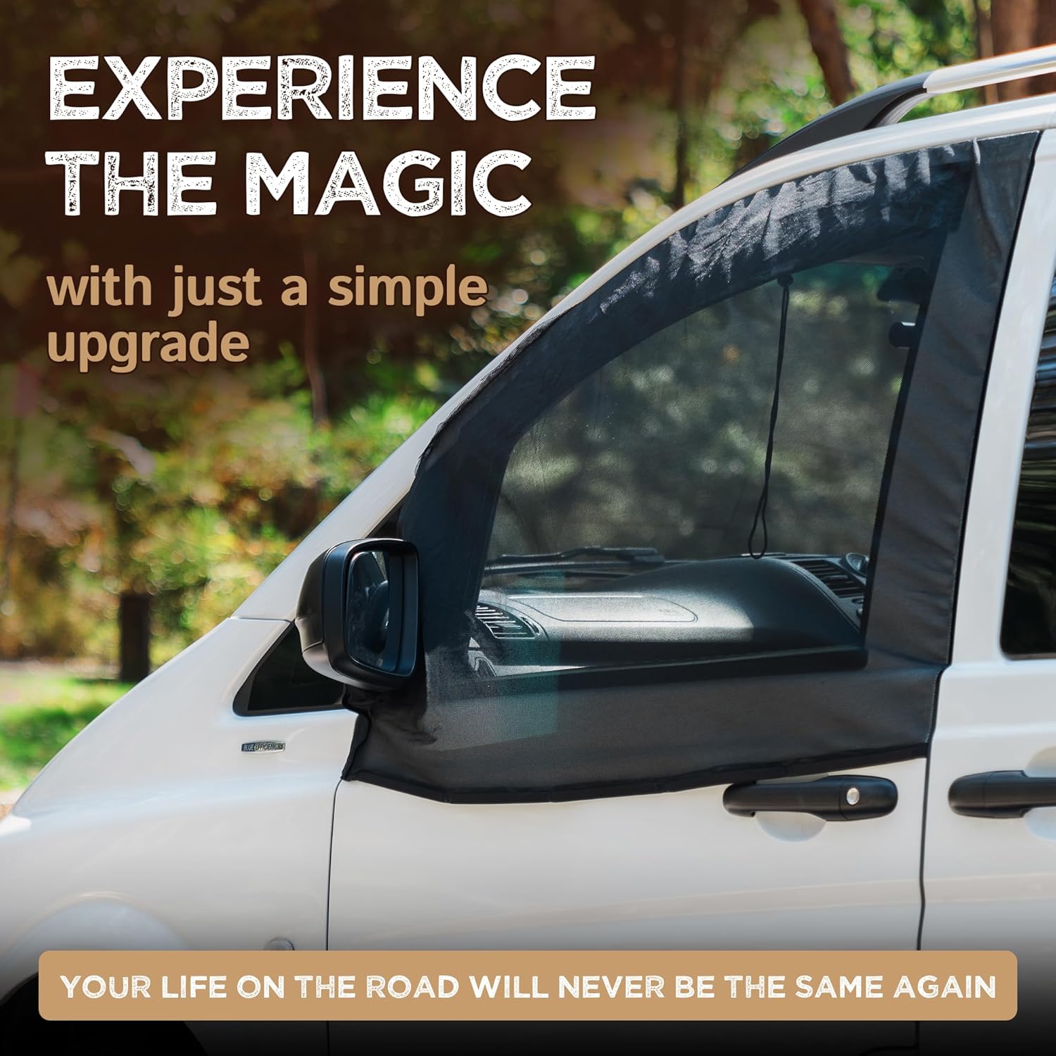 Car Accessories Window - สำหรับ Sprinter Metris Transit Promaster ชุดมุ้งลวดกันแมลงสำหรับหน้าต่างรถบ้าน