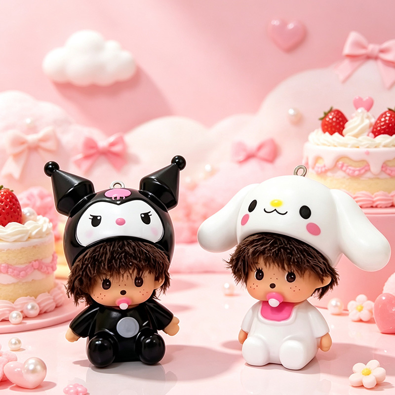 ชุด 6 ชิ้น พวงกุญแจตุ๊กตาเฮลโล - Car Accessories Girl บทวิจารณ์และราคา