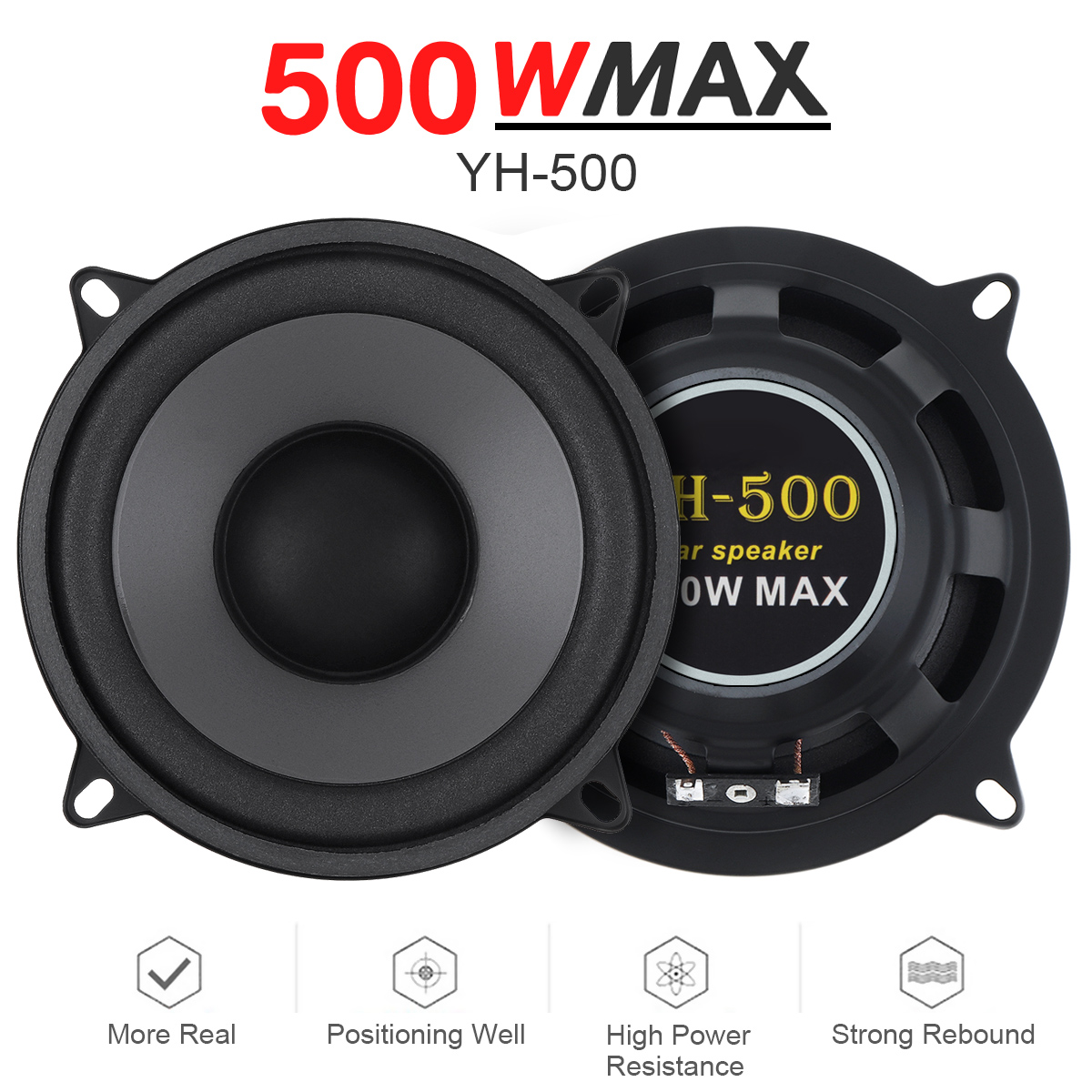 5 นิ้ว 400 W/500 W 2-Way รถ Hi - Car Accessories Sound System บทวิจารณ์และราคา