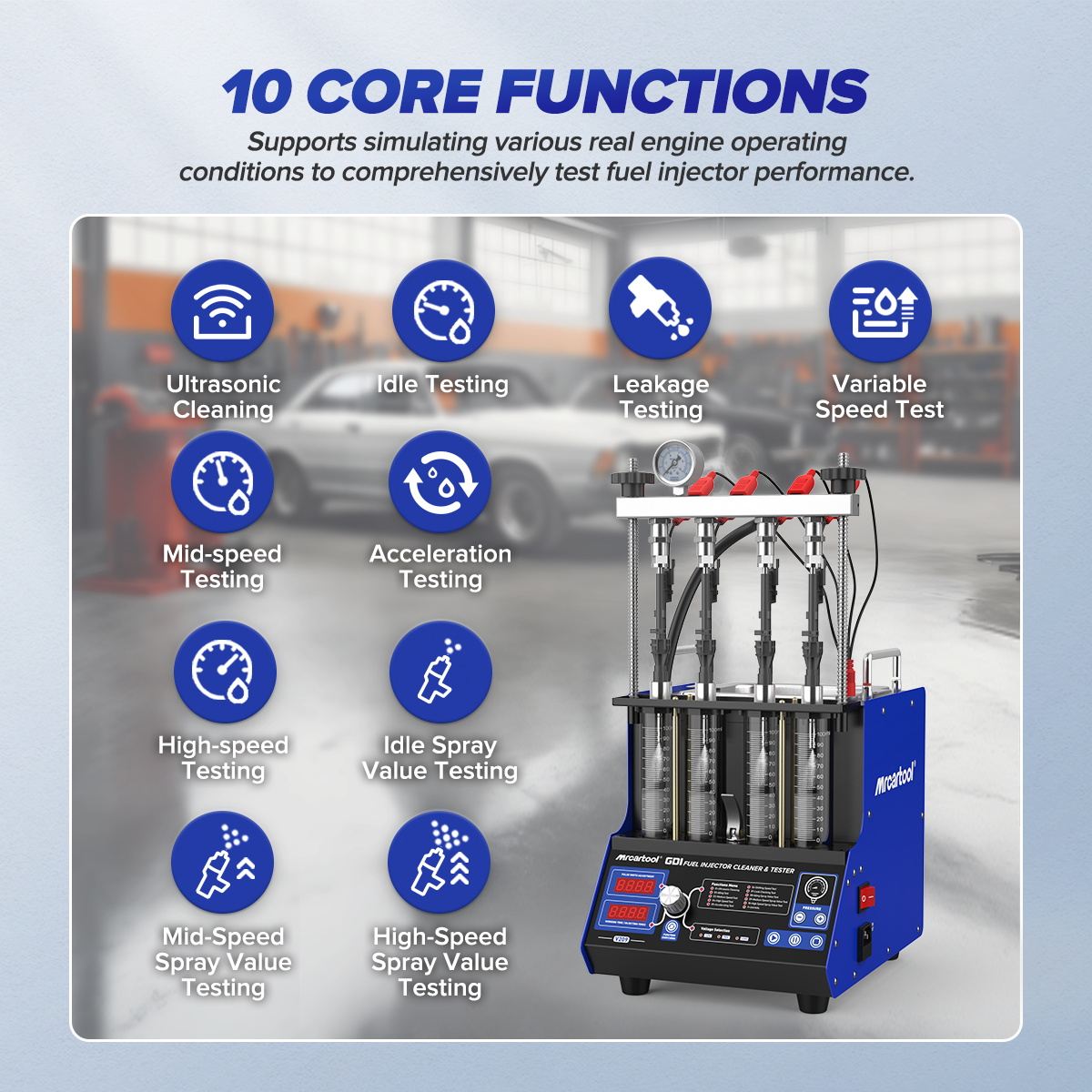 เครื่องทดสอบและทำความสะอาดหัวฉ - Fuel Injector Cleaner บทวิจารณ์และราคา