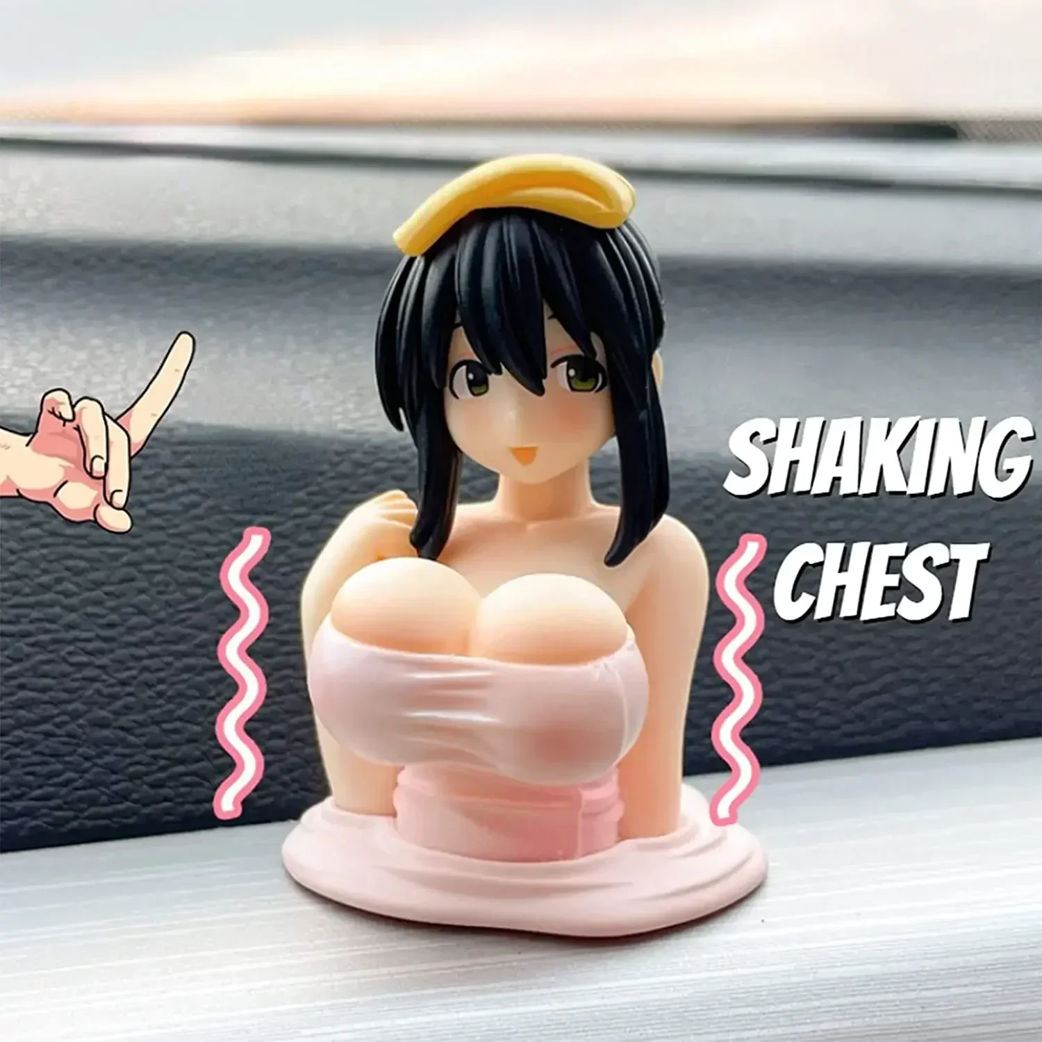 ตุ๊กตาอนิเมะเซ็กซี่สั่นหน้าอก  - Car Accessories Girl บทวิจารณ์และราคา