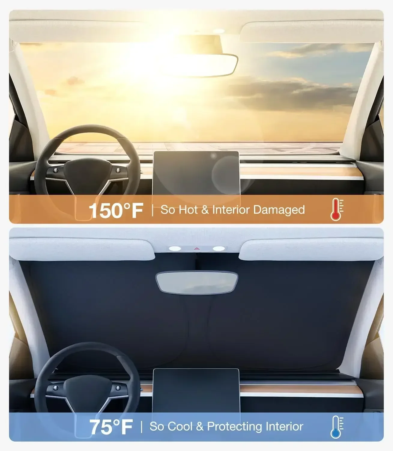 ที่บังแดดหน้ารถสำหรับฤดูร้อนแบ - Car Accessories Window บทวิจารณ์และราคา