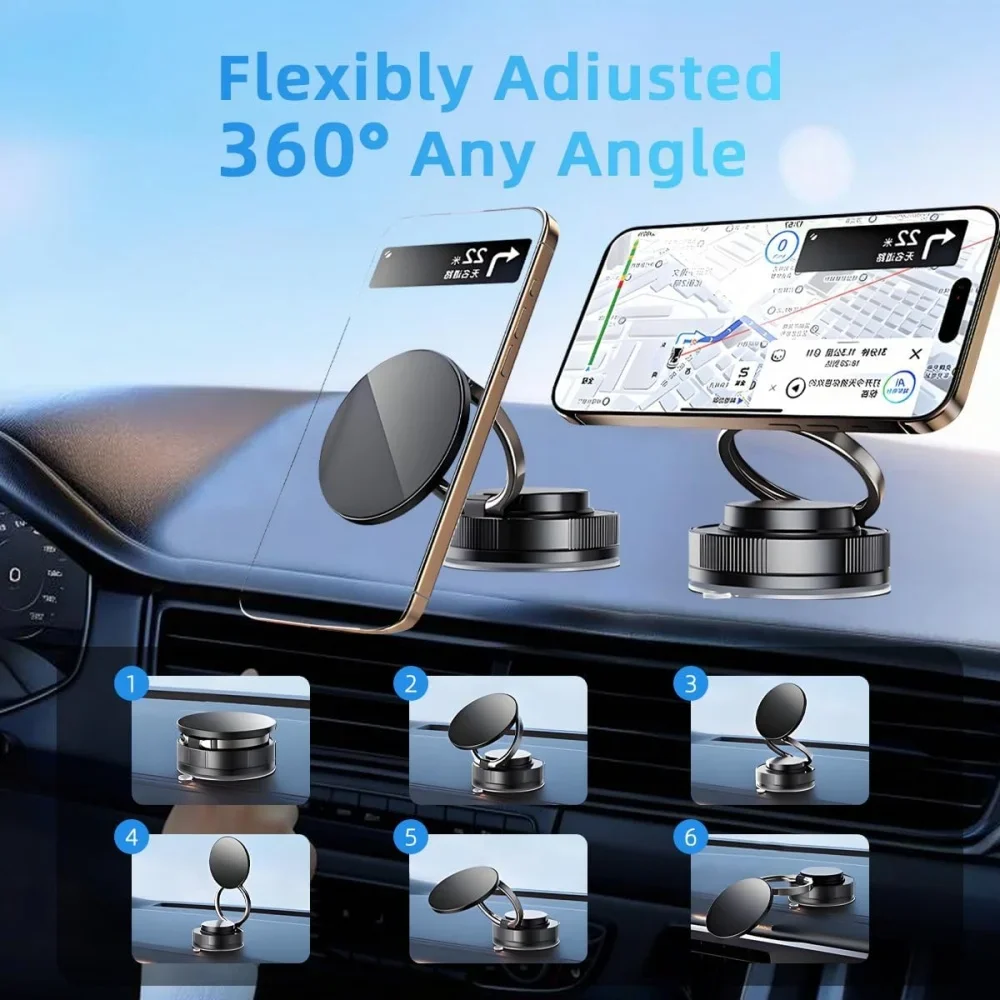 อัปเกรด 360 ° ที่วางโทรศัพท์แบ - Car Phone Holder Magnetic บทวิจารณ์และราคา