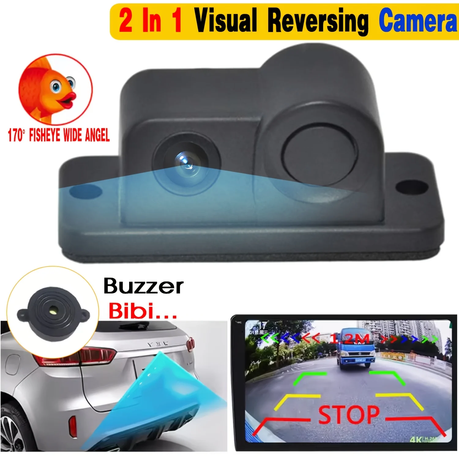 กล้องมองหลังแบบ HD 2-in-1 พร้อ - Car Accessories Sound System บทวิจารณ์และราคา
