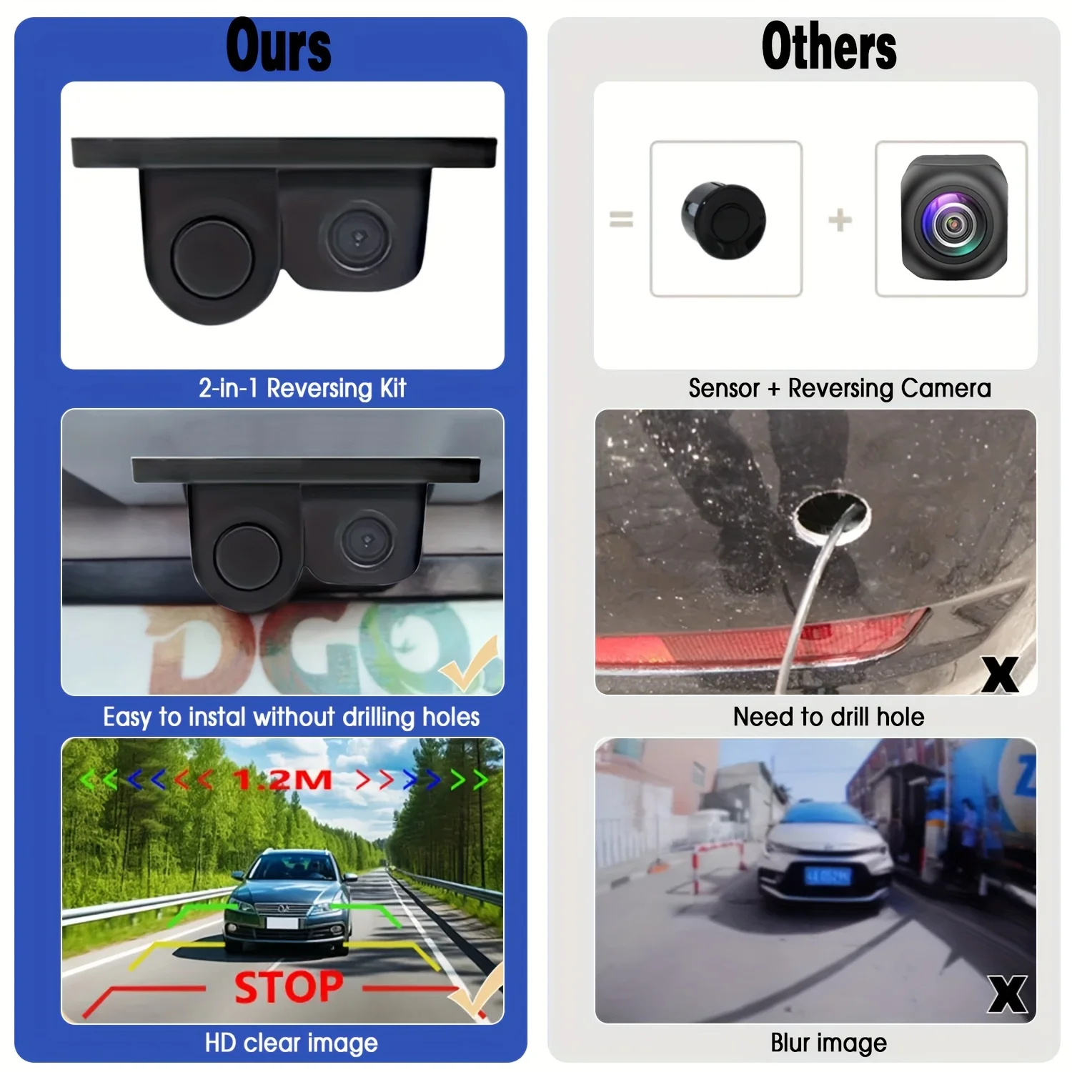 กล้องมองหลังแบบ HD 2-in-1 พร้อ - Car Accessories Sound System บทวิจารณ์และราคา