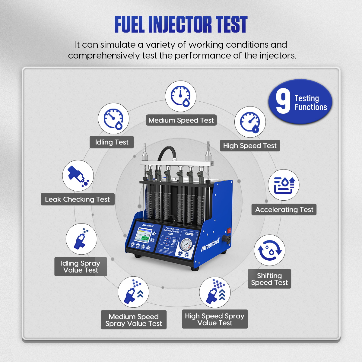 เครื่องทดสอบและทำความสะอาดหัวฉ - Fuel Injector Cleaner บทวิจารณ์และราคา