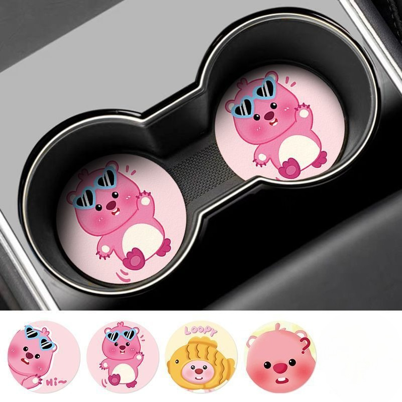 แผ่นรองแก้วลายการ์ตูน Loopy Cr - Car Accessories Inside บทวิจารณ์และราคา