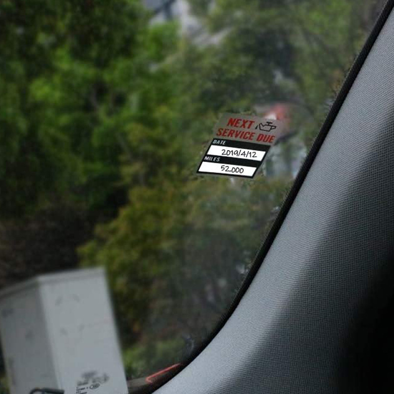 สติกเกอร์เตือนเปลี่ยนน้ำมันรถย - Car Accessories Window บทวิจารณ์และราคา