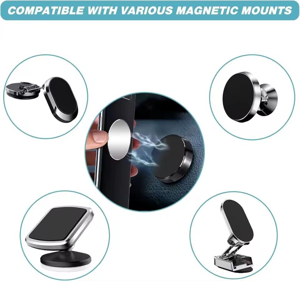1/50 ชิ้น สติกเกอร์แผ่นโลหะบาง - Car Phone Holder Magnetic บทวิจารณ์และราคา