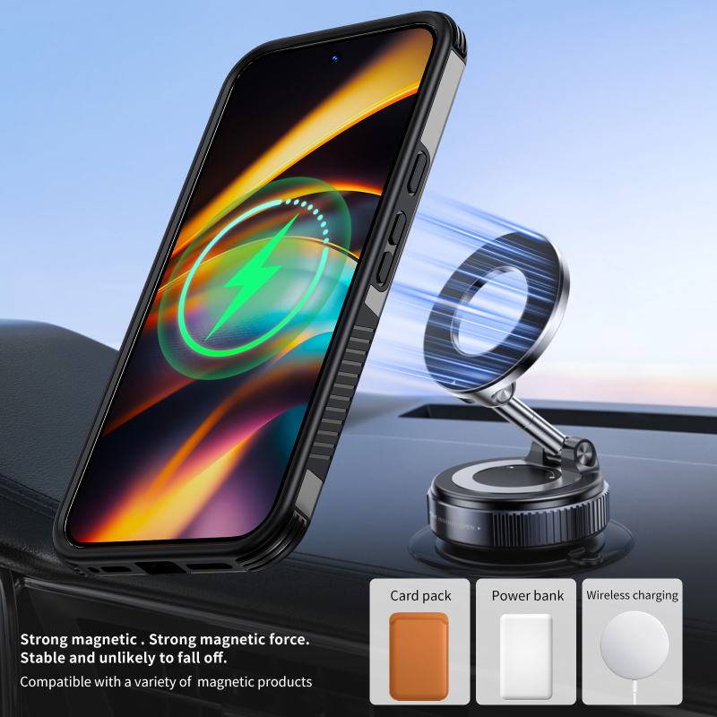 TPU แบบนุ่ม + PC แบบแข็ง สำหรั - Car Phone Holder Magnetic บทวิจารณ์และราคา